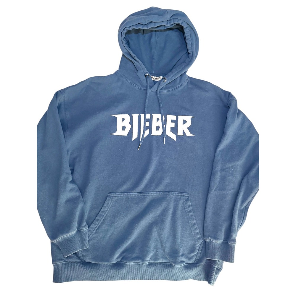 Justin Bieber Purpose Tour - Medium - Blue - Concert Merch Hoodie Sweatshirt